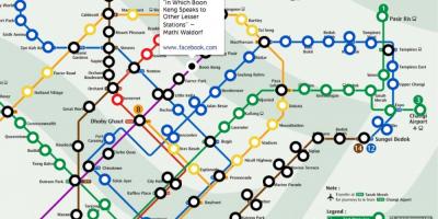 Mrt vonat Szingapúr térkép