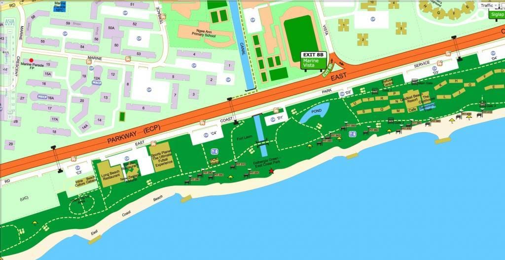 térkép keleti költség park