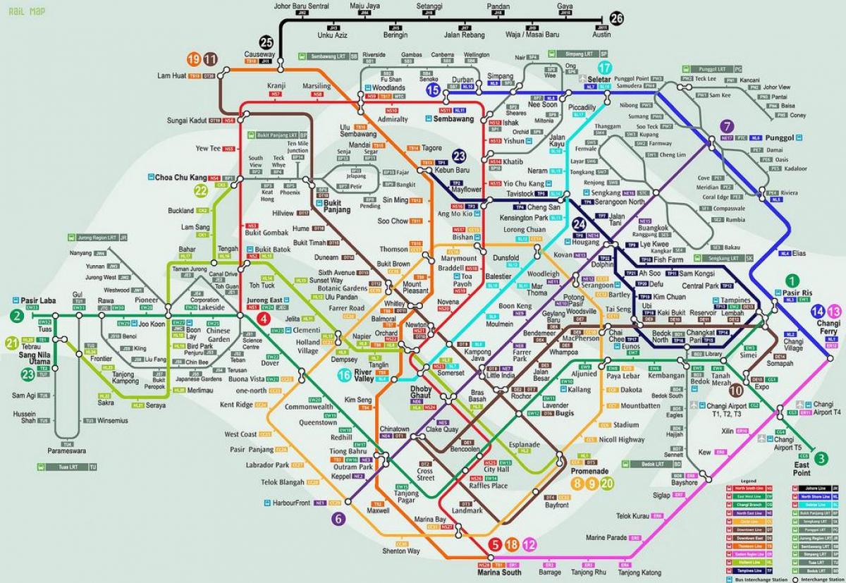 lrt Szingapúr térkép