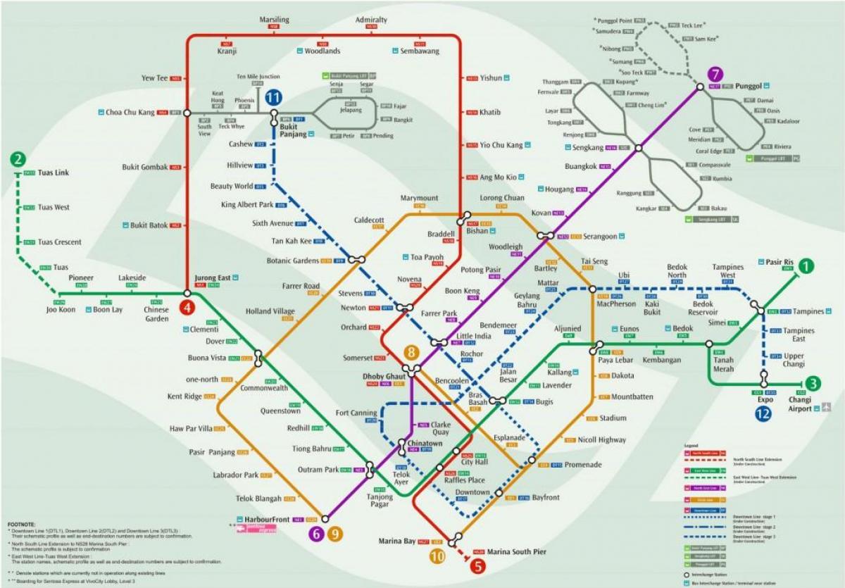 térkép mrt állomástól Szingapúr