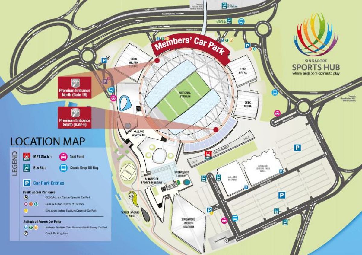 stadion mrt Szingapúr térkép