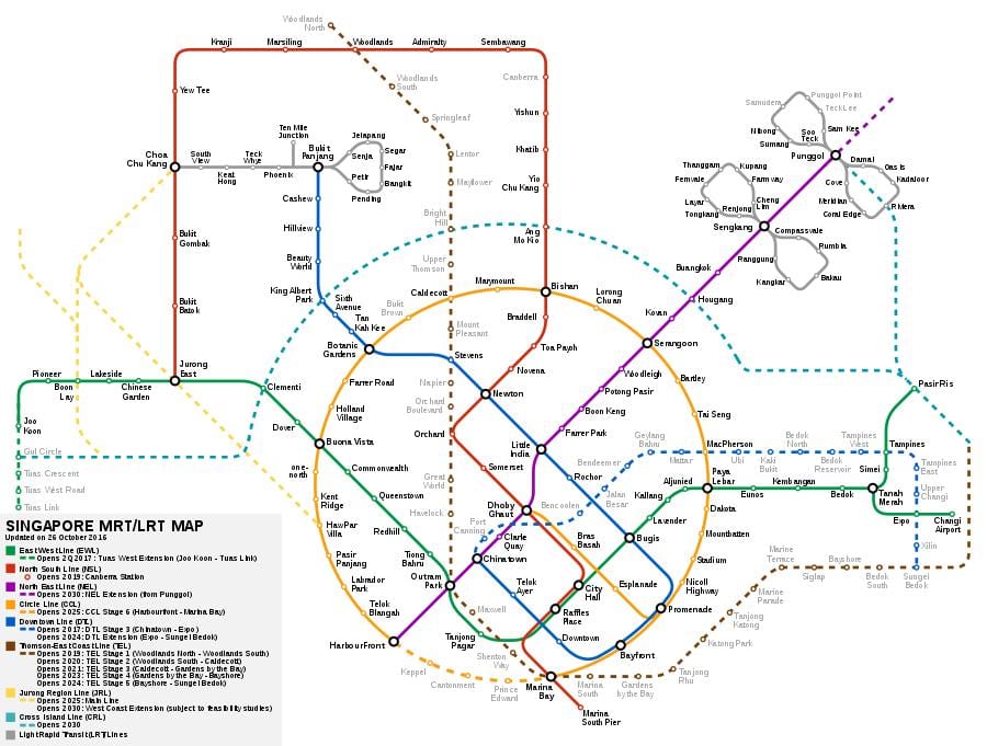 Szingapúr smrt térkép