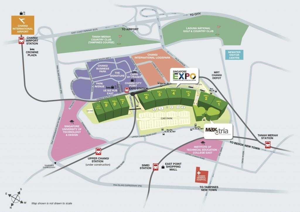 térkép Szingapúr expo