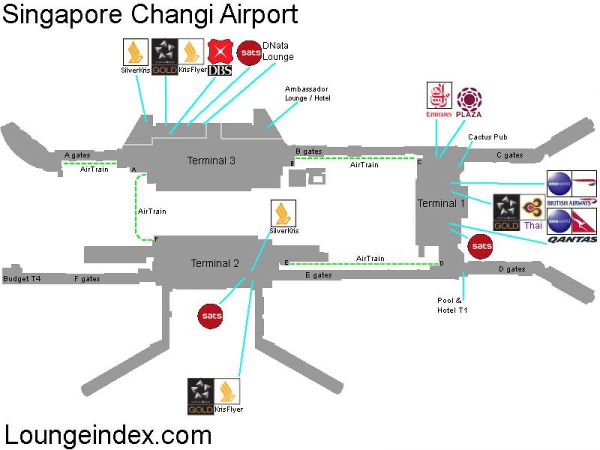 térkép Szingapúr repülőtéri