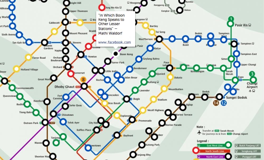 térkép Szingapúr mrt