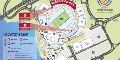 Stadion mrt Szingapúr térkép
