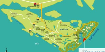 Térkép sentosa