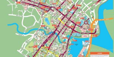 Térkép Szingapúr város