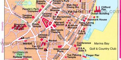 A kínai negyed, Szingapúr térkép